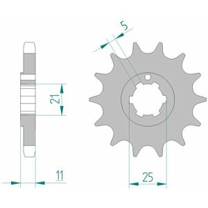 AFAM Standard-Stahlkettenrad 24400 - 530