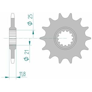 AFAM Standard-Stahlkettenrad 64302 - 520