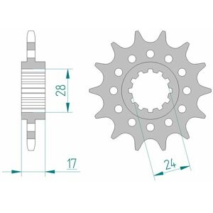 AFAM Standard-Stahlkettenrad 20511 - 520