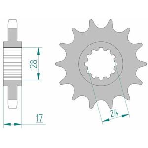 AFAM Standard-Stahlkettenrad 20504 - 530