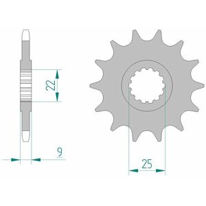 AFAM Standard-Stahlkettenrad 94603 - 520