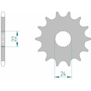 AFAM Standard-Stahlkettenrad 61201 - 520