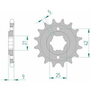 AFAM Standard-Stahlkettenrad 21304 - 428