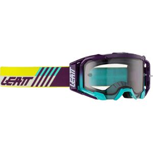 Leatt Velocity 5.5 Aqua Light Motocross Brille Einheitsgröße Lila Gelb