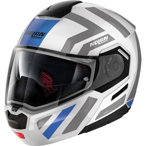 Nolan N90-3 Laneway N-Com Klapphelm XL Weiss Blau