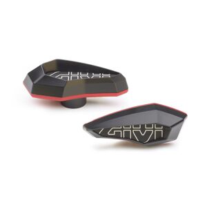 GIVI Sturzpad aus Fiberglas verstärktem Polymer aus eloxiertem Aluminium, rot  rot