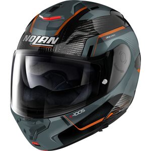 Nolan X-1005 Ultra Carbon Undercover N-Com Klapphelm XS Grau Orange