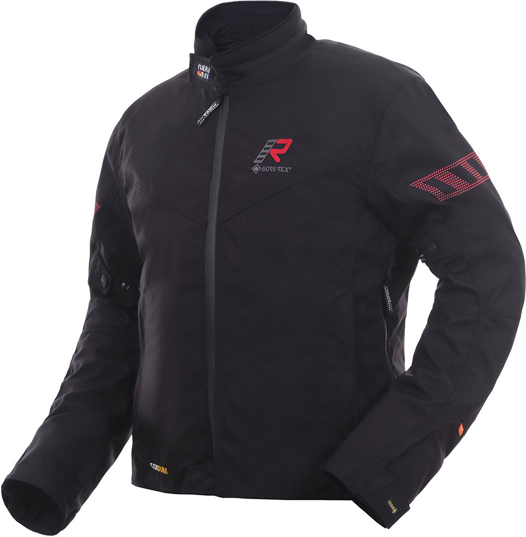 Rukka Start-R Motorrad Textiljacke 62 Schwarz Rot