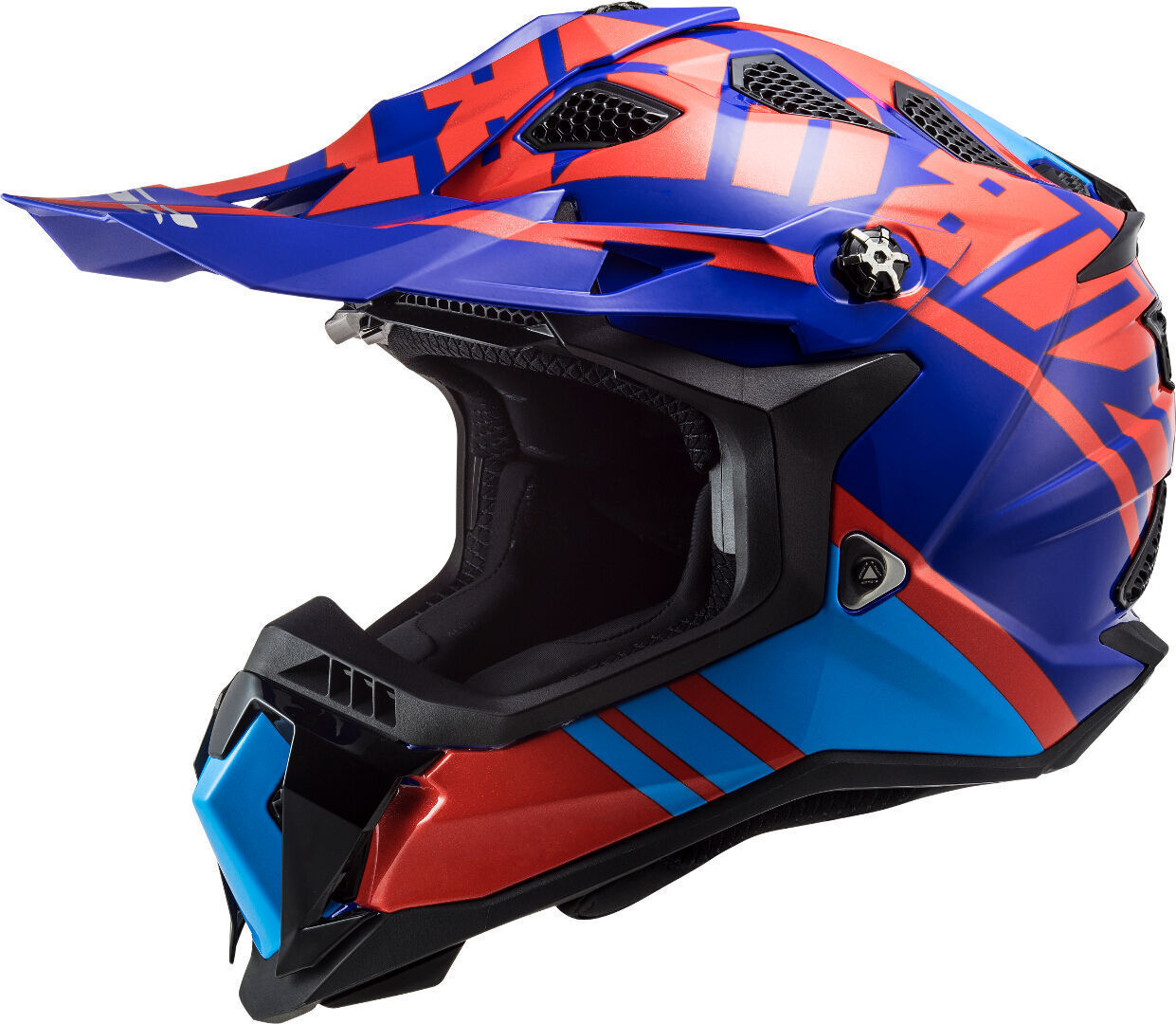 LS2 MX700 Subverter Evo Gammax Motocross Helm XS Rot Blau
