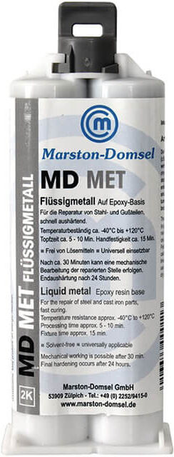 MARSTON-DOMSEL Flüssigmetall, 50ml - Nur mit Dosierpistole (860-603) verwendbar ! 0-5l