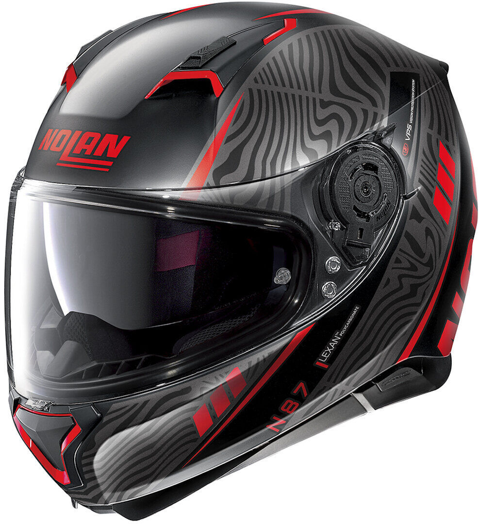 Nolan N87 Sioux N-Com Helm L Schwarz Rot