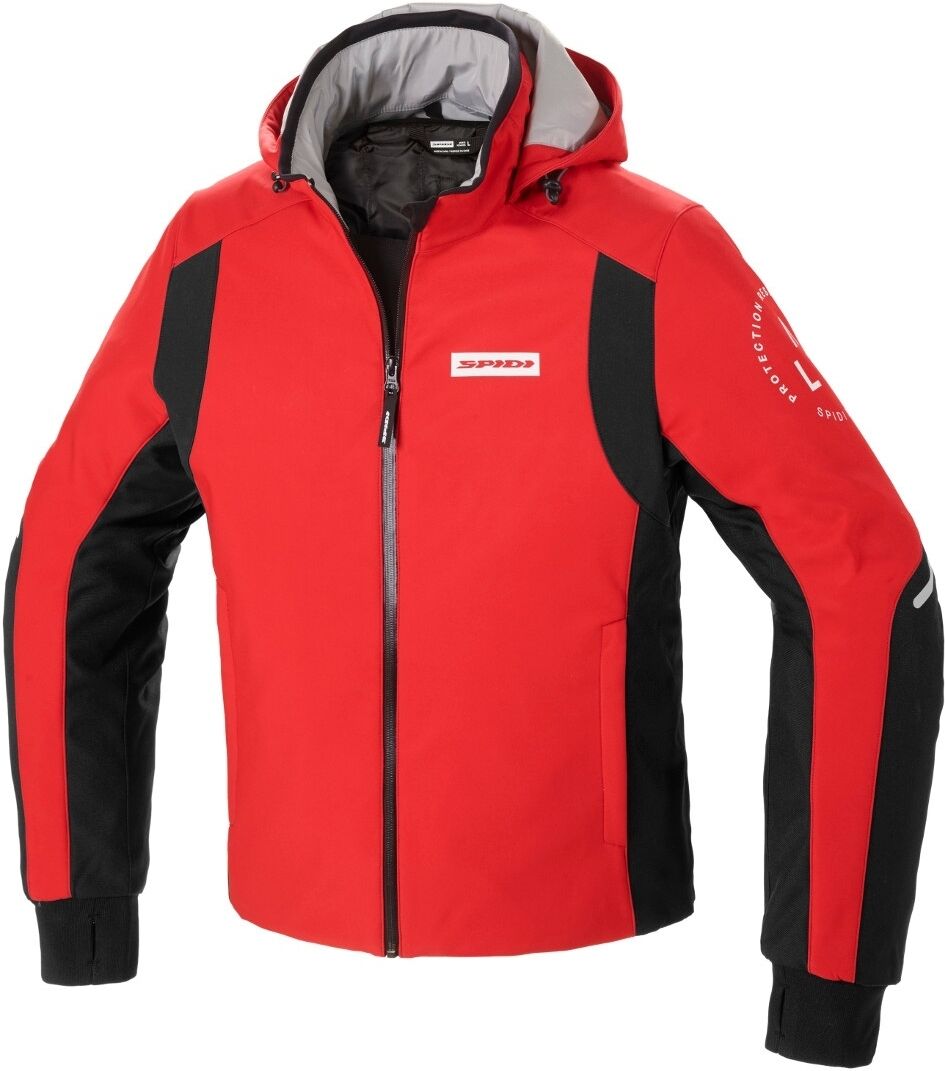 Spidi Armor H2Out Motorrad Hoodie M Schwarz Rot