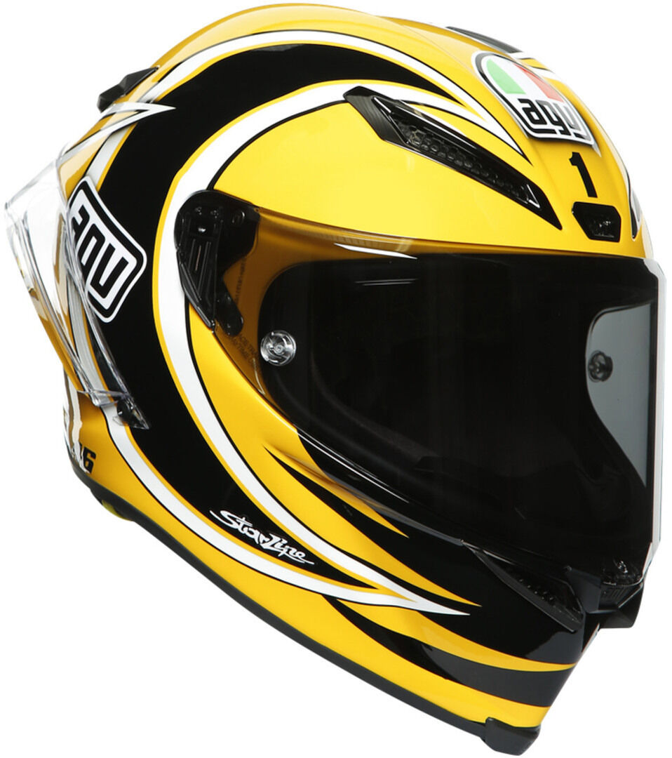 AGV Pista GP RR Laguna Seca 2005 Carbon Helm L Schwarz Gelb