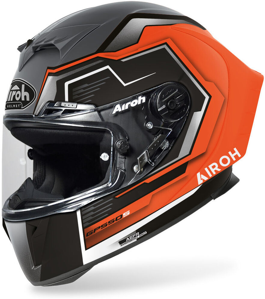 Airoh GP 550S Rush Helm XS Schwarz Orange