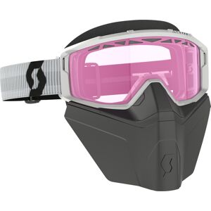 Scott Primal Safari Facemask Weiß/Rosa Ski Brille  Weiss Pink