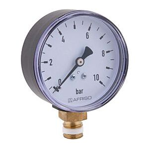 Afriso Rohrfedermanometer 63514 G 1/4 B, 10 bar, Gehäuse-d= 63mm