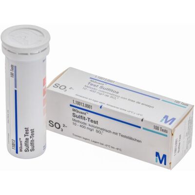BWT Sulfit-Teststäbchen 18986 Messbereich 0-400 mg/I SO, 100 Stück BWT Sulfit-Teststäbchen 18986 Messbereich 0-400 mg/I SO, 100 Stück