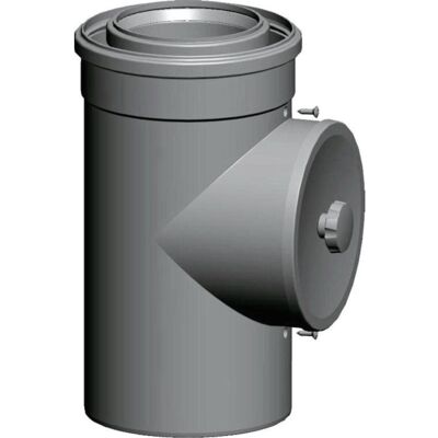 Wolf 2651552 - Luft-/Abgasrohr DN 110/160 - 250 mm - Steckbar - mit Revisionsöffnung Wolf 2651552 - Luft-/Abgasrohr DN 110/160 - 250 mm - Steckbar - mit Revisionsöffnung