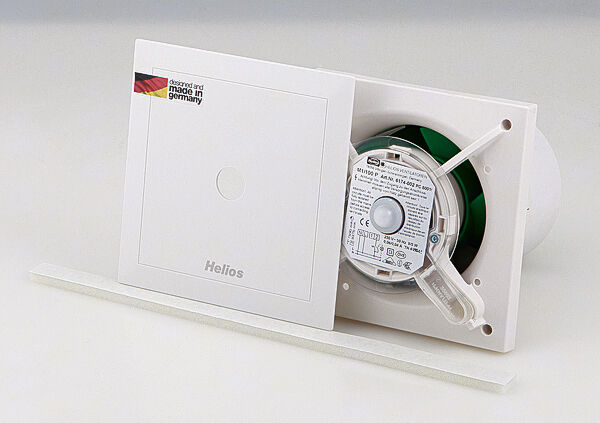 Helios Minilüfter M1/100 P, 6174 mit Präsenzmelder, weiss, 90mÂ³/h