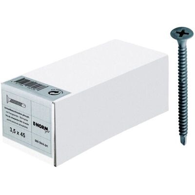 E-NORMpro 3,5x35mm Metall-Schrauben - TSD, 1000 stk E-NORMpro 3,5x35mm Metall-Schrauben - TSD, 1000 stk
