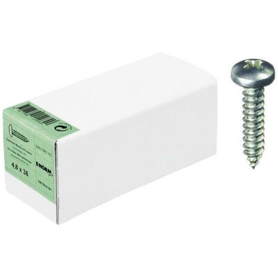 E-NORMpro Edelstahl Schraube DIN 7981 - Kreuzschlitz H - Linsenkopf - 4,8x32 mm - 100 Stück E-NORMpro Edelstahl Schraube DIN 7981 - Kreuzschlitz H - Linsenkopf - 4,8x32 mm - 100 Stück