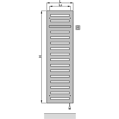 Zehnder Metropolitan Bar Design-Elektroheizkörper ZM1Z1660GD00020 MEPE-180-060/GD, 1750 x 600 mm, champagne Zehnder Metropolitan Bar Design-Elektroheizkörper ZM1Z1660GD00020 MEPE-180-060/GD, 1750 x 600 mm, champagne