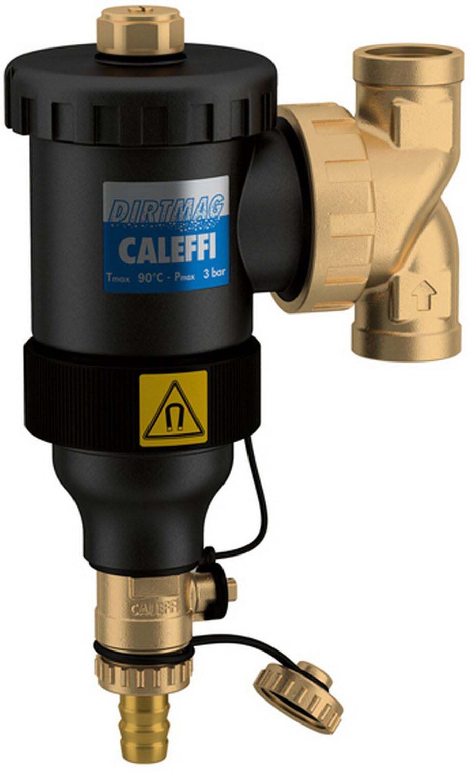 Caleffi Dirtmag Schlammabscheider 545306 1" IG, Technopolymer-Gehäuse, mit Magnet