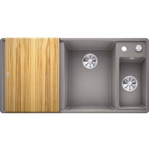 Blanco Axia III 6 S-F Küchenarmatur - Edelstahl, rechte Seite, mit Schneidbrett Blanco Axia III 6 S-F Küchenarmatur - Edelstahl, rechte Seite, mit Schneidbrett