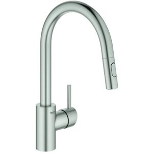 Grohe Concetto Spültisch-Einhebelmischer 31483DC2 supersteel, schwenkbarer Rohrauslauf, herausziehbare Dual-Spülbrause Grohe Concetto Spültisch-Einhebelmischer 31483DC2 supersteel, schwenkbarer Rohrauslauf, herausziehbare Dual-Spülbrause