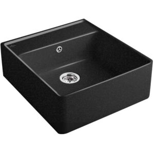 Villeroy & Boch - Ein-Kammer-Keramikspüle - Schwarz - 595 x 220 mm Villeroy & Boch - Ein-Kammer-Keramikspüle - Schwarz - 595 x 220 mm