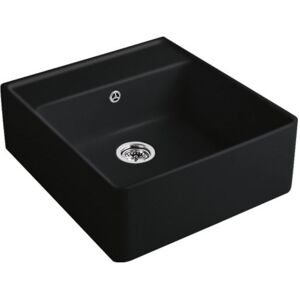Villeroy und Boch Spülstein Einzelbecken 632062S5 Ablaufgarnitur, Exzenterbetätigung, Befestigungssatz, Ebony Villeroy und Boch Spülstein Einzelbecken 632062S5 Ablaufgarnitur, Exzenterbetätigung, Befestigungssatz, Ebony
