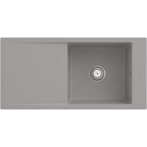 Villeroy und Boch Timeline 60 Flat Flächenbündige Spüle 67901FKD mit Ablaufgarnitur und Handbetätigung, Fossil Villeroy und Boch Timeline 60 Flat Flächenbündige Spüle 67901FKD mit Ablaufgarnitur und Handbetätigung, Fossil