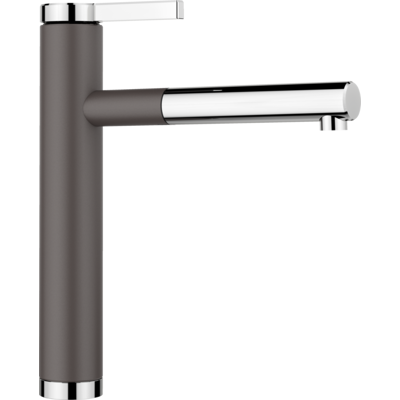 Blanco Linee-s Küchenarmatur 518804 ausziehbar, SILGRANIT-Look felsgrau/chrom Blanco Linee-s Küchenarmatur 518804 ausziehbar, SILGRANIT-Look felsgrau/chrom
