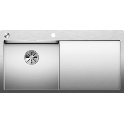 Blanco Claron 5 s-if Spüle 521626 100x51cm, Edelstahl, links, PushControl Ablauffernbedienung Blanco Claron 5 s-if Spüle 521626 100x51cm, Edelstahl, links, PushControl Ablauffernbedienung