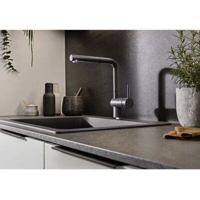 Blanco Linus-s Küchenarmatur 516688 ausziehbar, SILGRANIT-Look anthrazit Blanco Linus-s Küchenarmatur 516688 ausziehbar, SILGRANIT-Look anthrazit