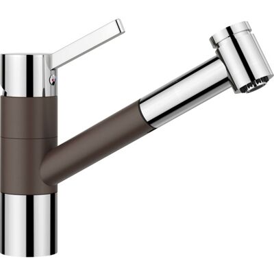 Blanco Tivo-s Küchenarmatur 517618 ausziehbar, SILGRANIT-Look cafe/chrom Blanco Tivo-s Küchenarmatur 517618 ausziehbar, SILGRANIT-Look cafe/chrom