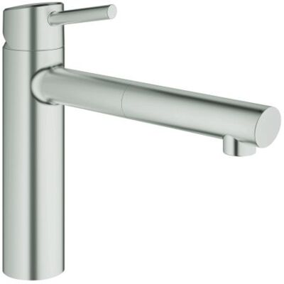 Grohe Küchenarmatur Concetto 31129DC1 ausziehbarer Mousseur, supersteel Grohe Küchenarmatur Concetto 31129DC1 ausziehbarer Mousseur, supersteel