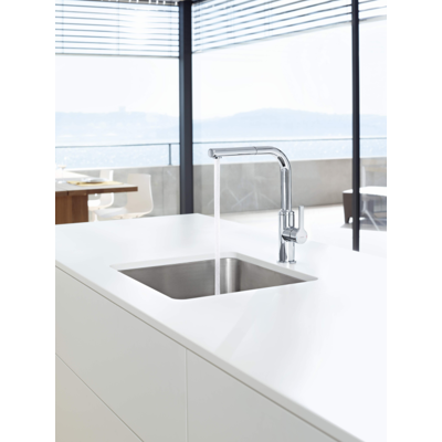 Hansaronda Comfort Küchenarmatur 54912273 verchromt, Auslauf 217 mm, mit Geschirrbrause Hansaronda Comfort Küchenarmatur 54912273 verchromt, Auslauf 217 mm, mit Geschirrbrause