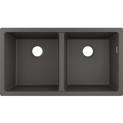 Hansgrohe Modell 43434290 - 2 Becken - Unterbau-Spüle - Steingrau Hansgrohe Modell 43434290 - 2 Becken - Unterbau-Spüle - Steingrau