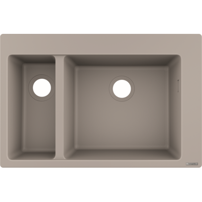 Hansgrohe Modell 43315380 - Doppelbecken Küchenspüle - Betongrau Hansgrohe Modell 43315380 - Doppelbecken Küchenspüle - Betongrau