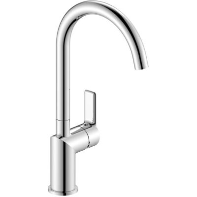 Herzbach MARE Spültisch-Einlochbatterie - Drehbarer, Keramik, Chrom Herzbach MARE Spültisch-Einlochbatterie - Drehbarer, Keramik, Chrom