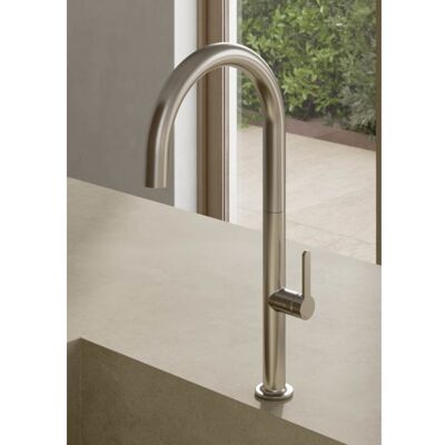 Kludi AUREA Küchenarmatur 55803N575 seitliche Bedienung, Stainless Brushed Nickel Kludi AUREA Küchenarmatur 55803N575 seitliche Bedienung, Stainless Brushed Nickel