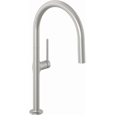 Kludi REEF Küchenarmatur 50851N575 herausziehbare Geschirrbrause, Stainless Brushed Nickel Kludi REEF Küchenarmatur 50851N575 herausziehbare Geschirrbrause, Stainless Brushed Nickel