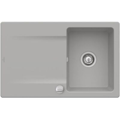 Villeroy und Boch Villeroy & Boch Siluet Einbauspüle 333402SL mit Ablaufgarnitur und Exzenterbetätigung, Stone Villeroy und Boch Villeroy & Boch Siluet Einbauspüle 333402SL mit Ablaufgarnitur und Exzenterbetätigung, Stone