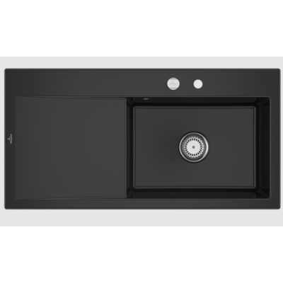 Villeroy & Boch - Modell 336102S5 - Ebony CeramicPlus Küchenspüle Villeroy & Boch - Modell 336102S5 - Ebony CeramicPlus Küchenspüle