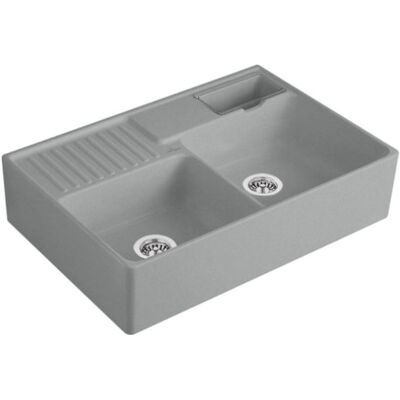 Villeroy & Boch - Modell 895 x 220 x 630 mm - Doppelwaschbecken Keramikspüle Villeroy & Boch - Modell 895 x 220 x 630 mm - Doppelwaschbecken Keramikspüle