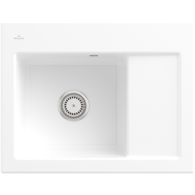 Villeroy & Boch Villeroy&boch - Kompakt Küchenspüle Subway 45 - Rechter Abfluss, Weiß CeramicPlus Villeroy & Boch Villeroy&boch - Kompakt Küchenspüle Subway 45 - Rechter Abfluss, Weiß CeramicPlus