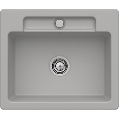 Villeroy und Boch Siluet Flächenbündige Spüle 33462FKD mit Ablaufgarnitur und Exzenterbetätigung, Fossil Villeroy und Boch Siluet Flächenbündige Spüle 33462FKD mit Ablaufgarnitur und Exzenterbetätigung, Fossil