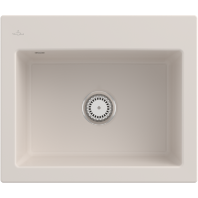 Villeroy und Boch Subway 60 S Einbauspüle 330901KR mit Ablaufgarnitur, 600 x 510 mm, Handbetätigung, crema CeramicPlus Villeroy und Boch Subway 60 S Einbauspüle 330901KR mit Ablaufgarnitur, 600 x 510 mm, Handbetätigung, crema CeramicPlus