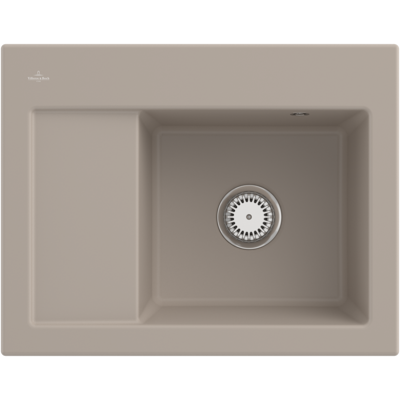Villeroy & Boch Subway 45 Kompakt Keramikeinbauspüle - 650x510mm, Almond, rechts Villeroy & Boch Subway 45 Kompakt Keramikeinbauspüle - 650x510mm, Almond, rechts